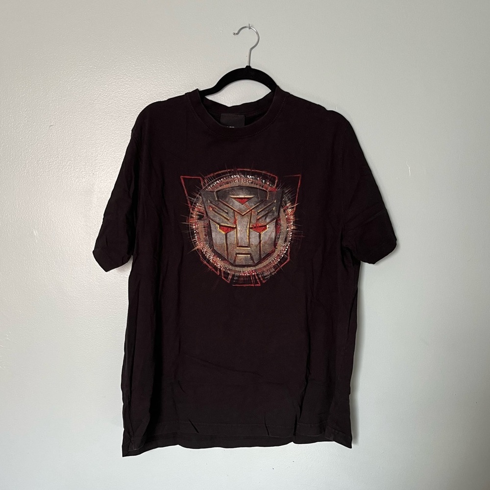 Licensed Transformers Logo T-Shirt Movie Tee Graphic Men’s XL Black